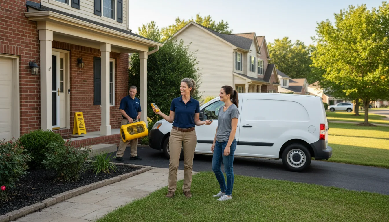 Residential water damage restoration in Jackson Springs, NC